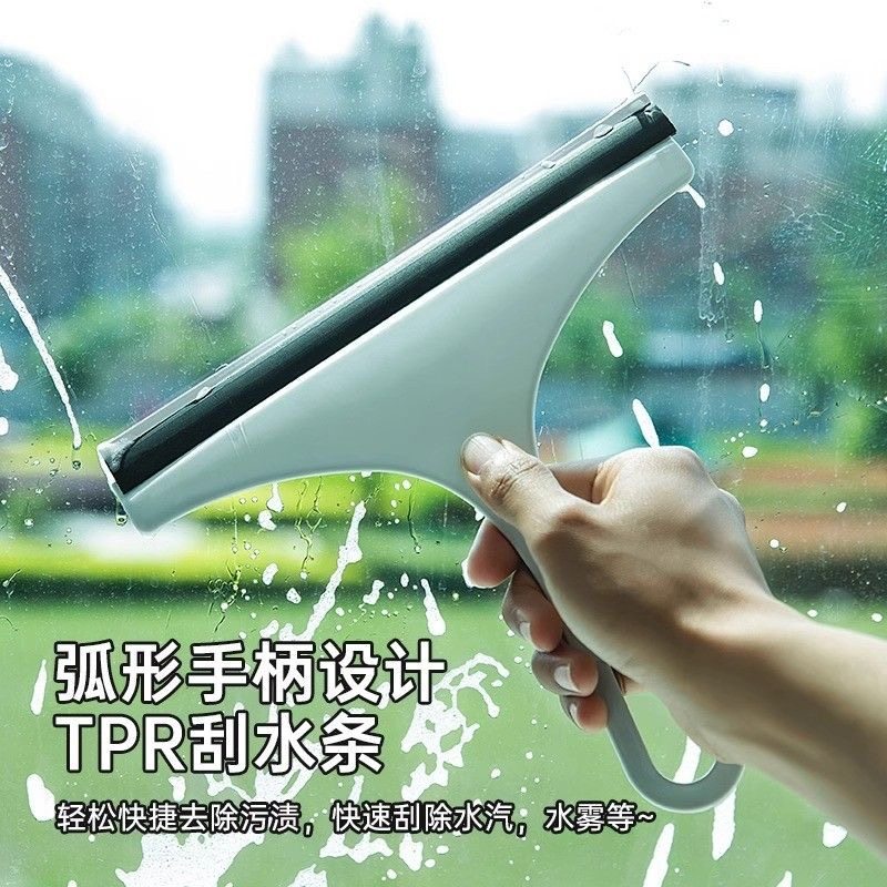 擦玻璃刮板家用卫生间镜子台面刮水器硅胶刮板玻璃清洁专用擦窗器