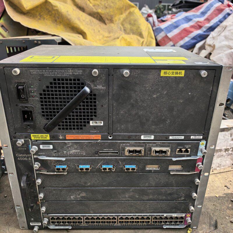 科Cisco WS-C4506-E核心交换机拆机1台 企业级路由交换设备-议价