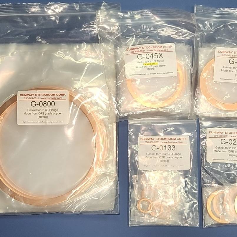 Duniway OFHC COPPER GASKETS 无议价 也可为维修！！