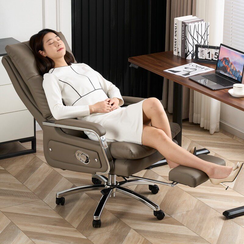 真皮老板椅可躺舒适久坐电脑椅家用沙发座椅办公椅商务办公室椅子