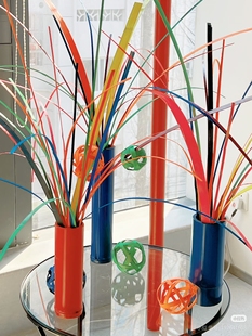 新品 竹篾条烟花造型染色混色大全婚礼布置花艺造景开业花灯等制作