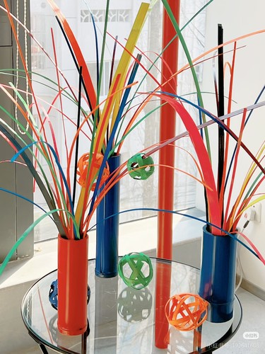 新品竹篾条烟花造型染色混色大全婚礼布置花艺造景开业花灯等制作