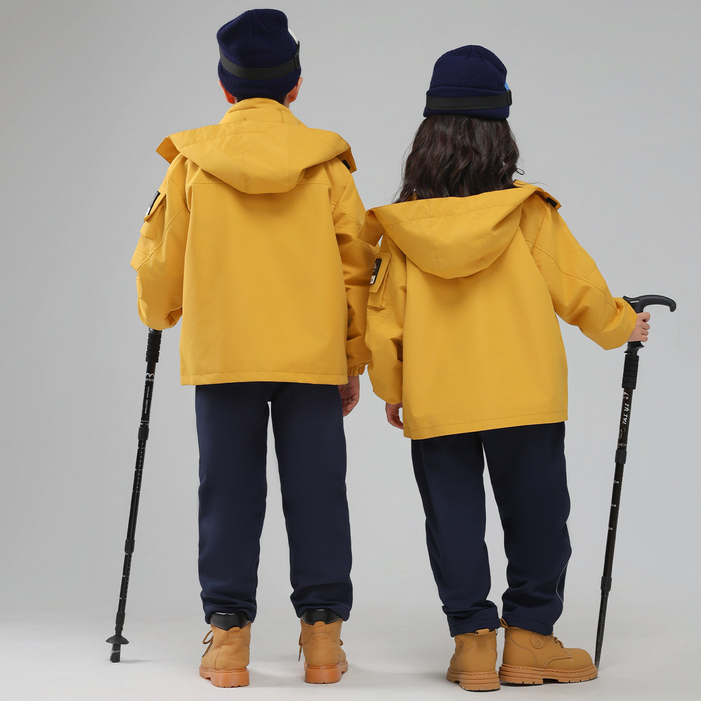 冲锋衣儿童套装三合一套装可脱卸户外服装小学生校服幼儿园服班服