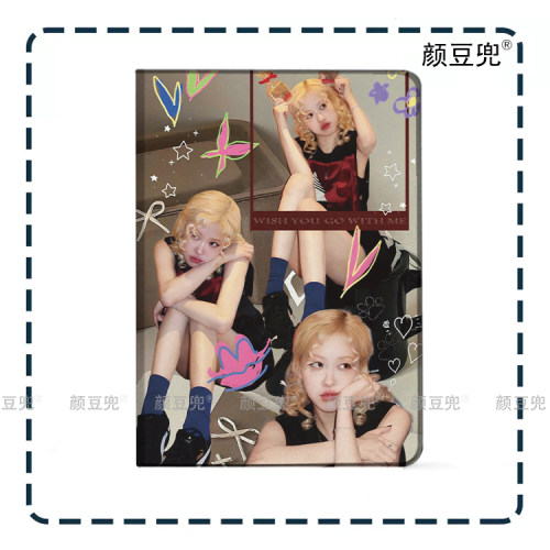 朴彩英ROSE 粉墨ipad10.2适用air4/5第十代10.9三折气囊书本保护壳matepad pro11笔槽mini5/6小米5/6/7 pro壳