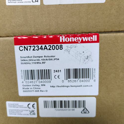 议价霍尼韦尔Honeywell CN7234A2008智能执行器