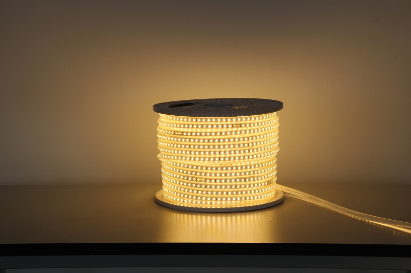 led灯带户外工程亮化超亮防水3500k3000k暖光家用客厅220V灯带