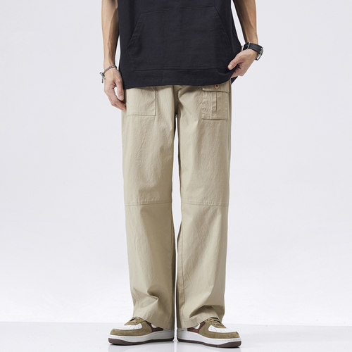 AUGF宽松直筒工装休闲裤商务轻奢