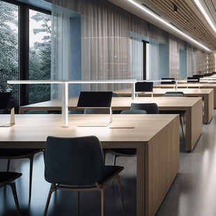 阅读室桌灯图书馆阅读灯台灯书桌工程办公护眼灯led国AA级照度