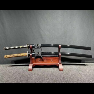 金属刀剑三枚合夹钢纯铜鎏金敷土烧刃冷兵器一体日式指挥刀未开刃