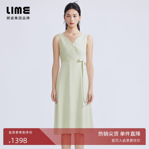 LIME莱茵别致无袖连衣裙