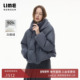 朗姿集团LIME莱茵2025冬季 祝绪丹同款 新泡芙羽绒服连帽鹅绒女