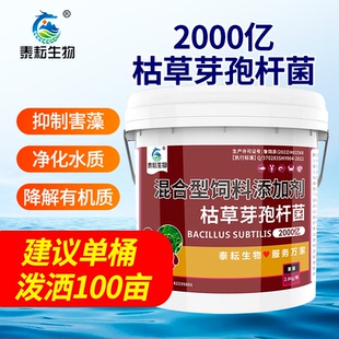 2000亿枯草芽孢杆菌水产养殖鱼虾蟹塘专用净化水质分解有机质肥水
