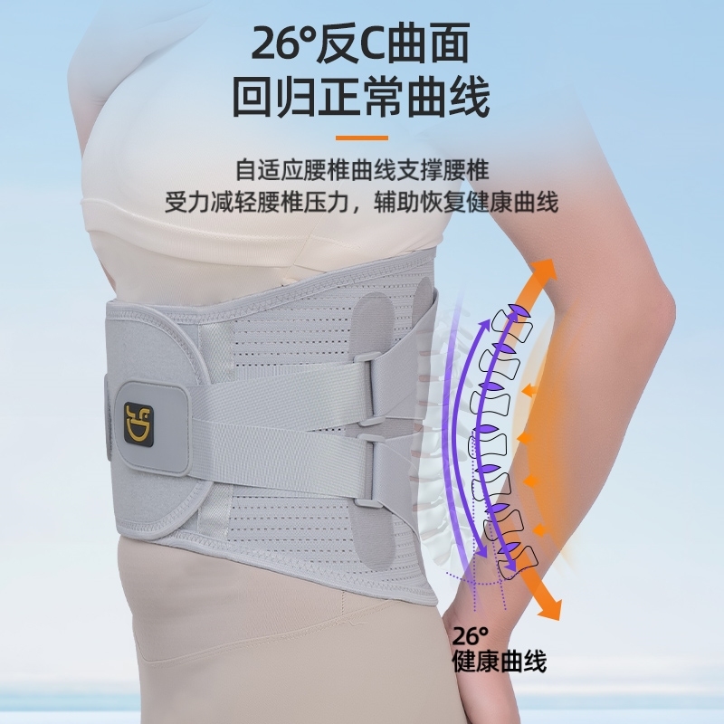 2025款透气护腰带钢板支撑腰椎间盘劳损突出腰间保暖收腹 护腰带