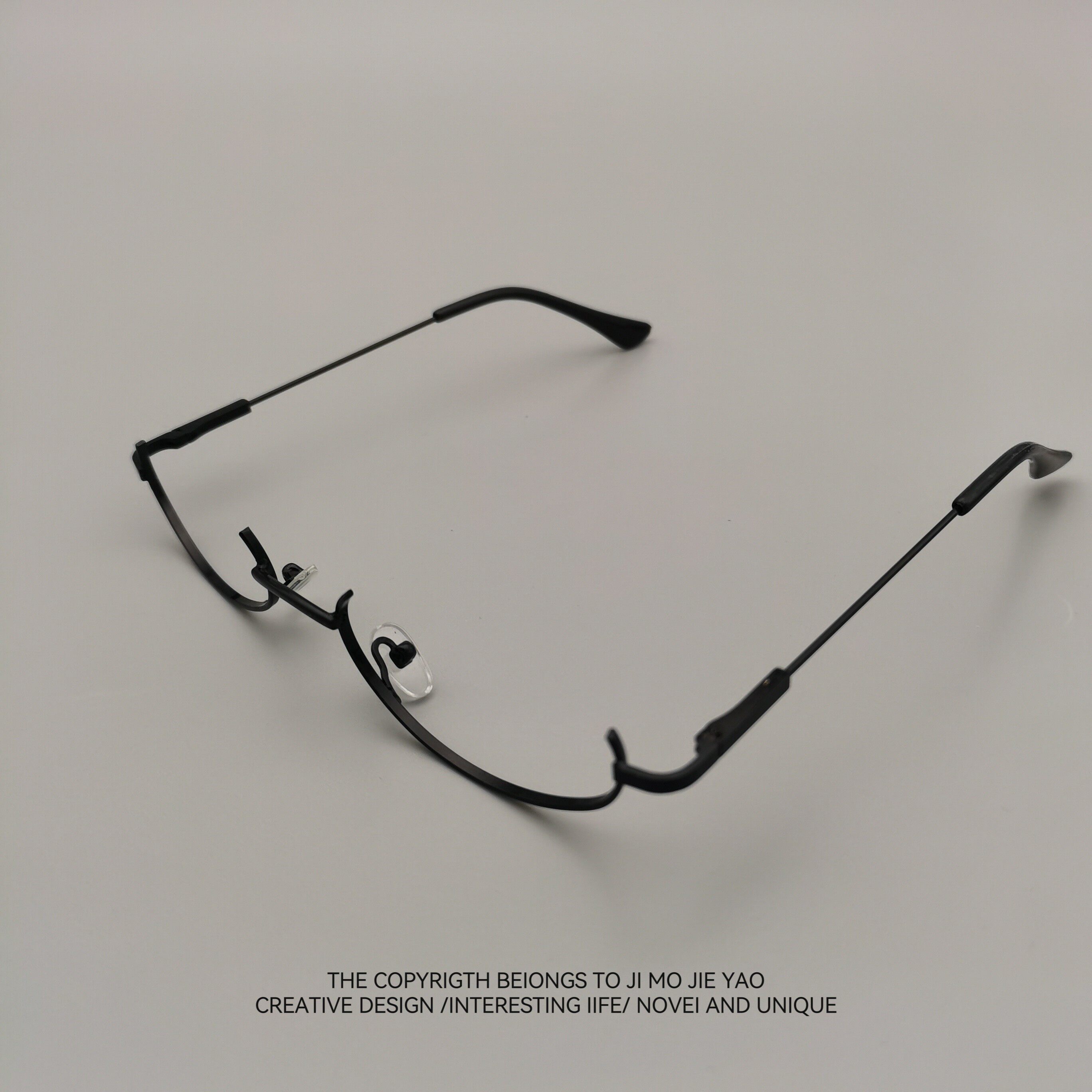 无聊戴个半框眼镜御姐下！纯欲日系软妹二次元眼镜cos无镜片拍照