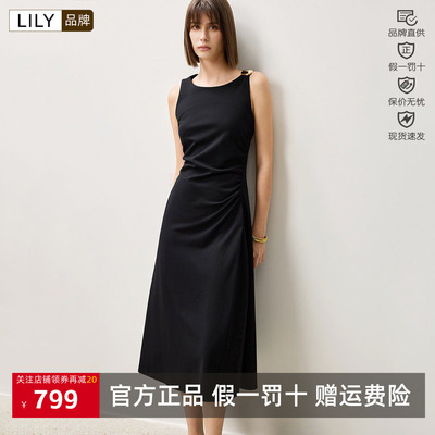 小黑裙丽春同款纯色通勤纯色其他