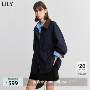 丽春短款撞色秋款Lily/丽丽通勤
