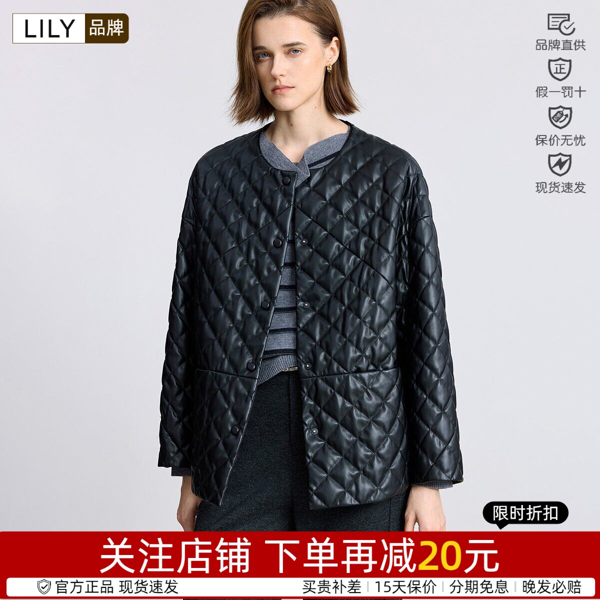鸭绒羽绒服女装围巾复古轻薄外套