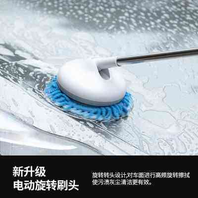 电动洗车神器伸缩懒人电动洗车工具擦车专用拖把不伤车软毛刷刷车