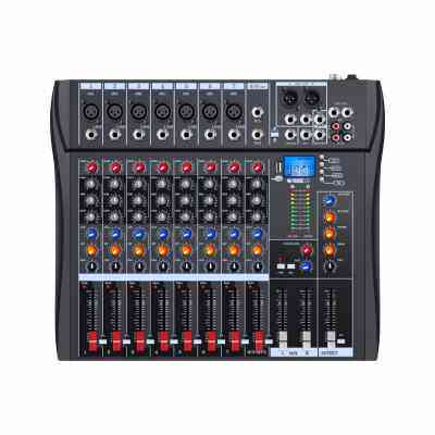 TKX演出8路12/16路专业声卡舞台专用调音台带功放一体机调音器