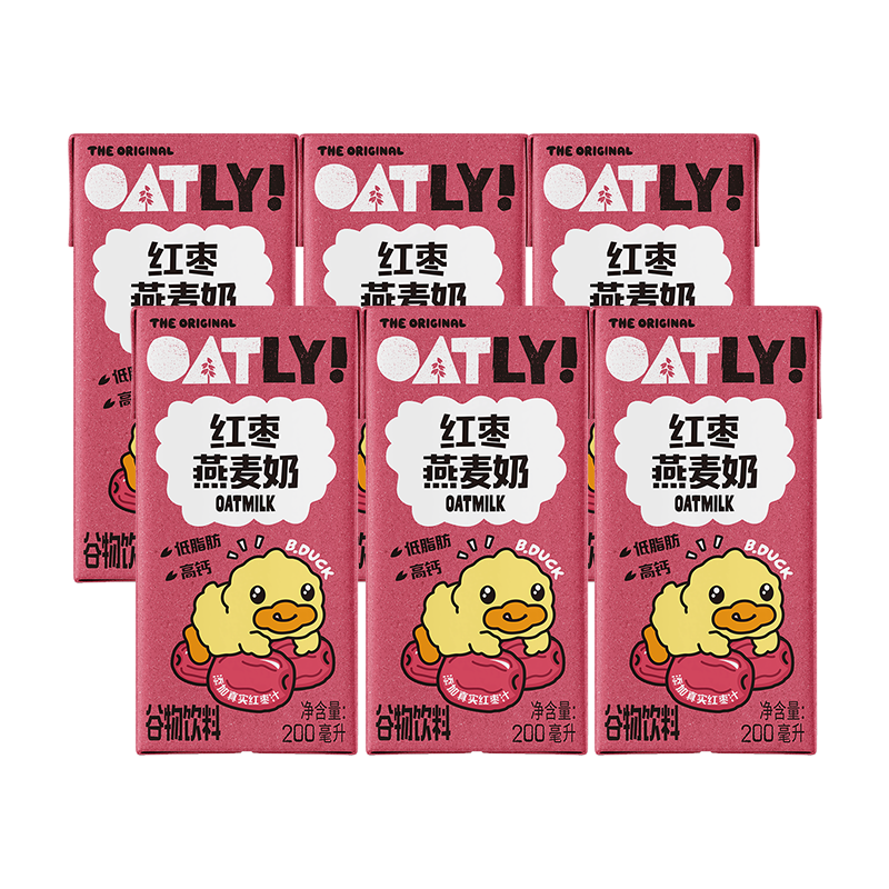 【天猫U先】 OATLY红枣/香蕉燕麦奶 200ml