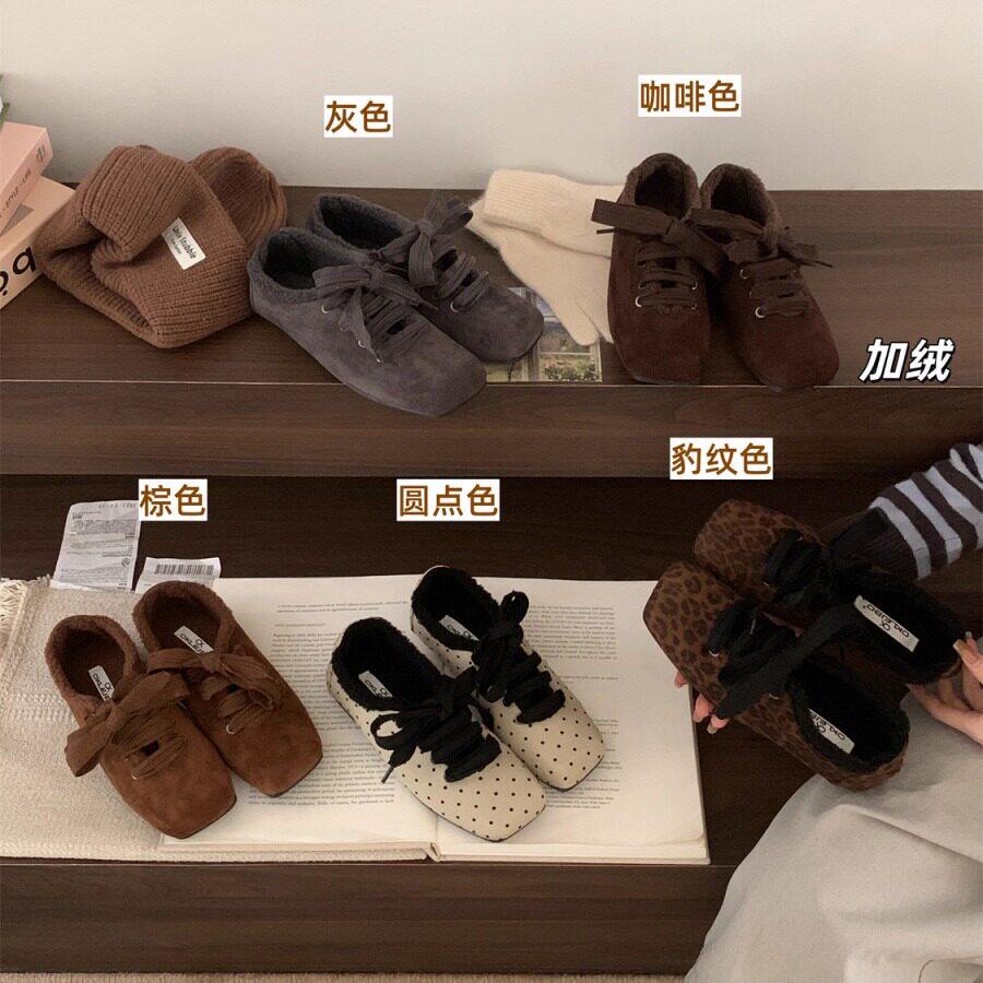 2026新款方头玛丽珍鞋女