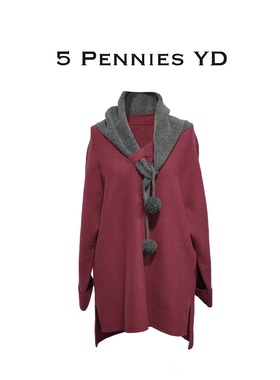 5 PENNIES YD设计师款原创秋季时尚休闲百搭小围巾毛衣5S0929023