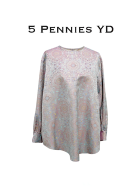 5 PENNIES YD设计师款原创秋季气质新中式国风长袖上衣5S0830003