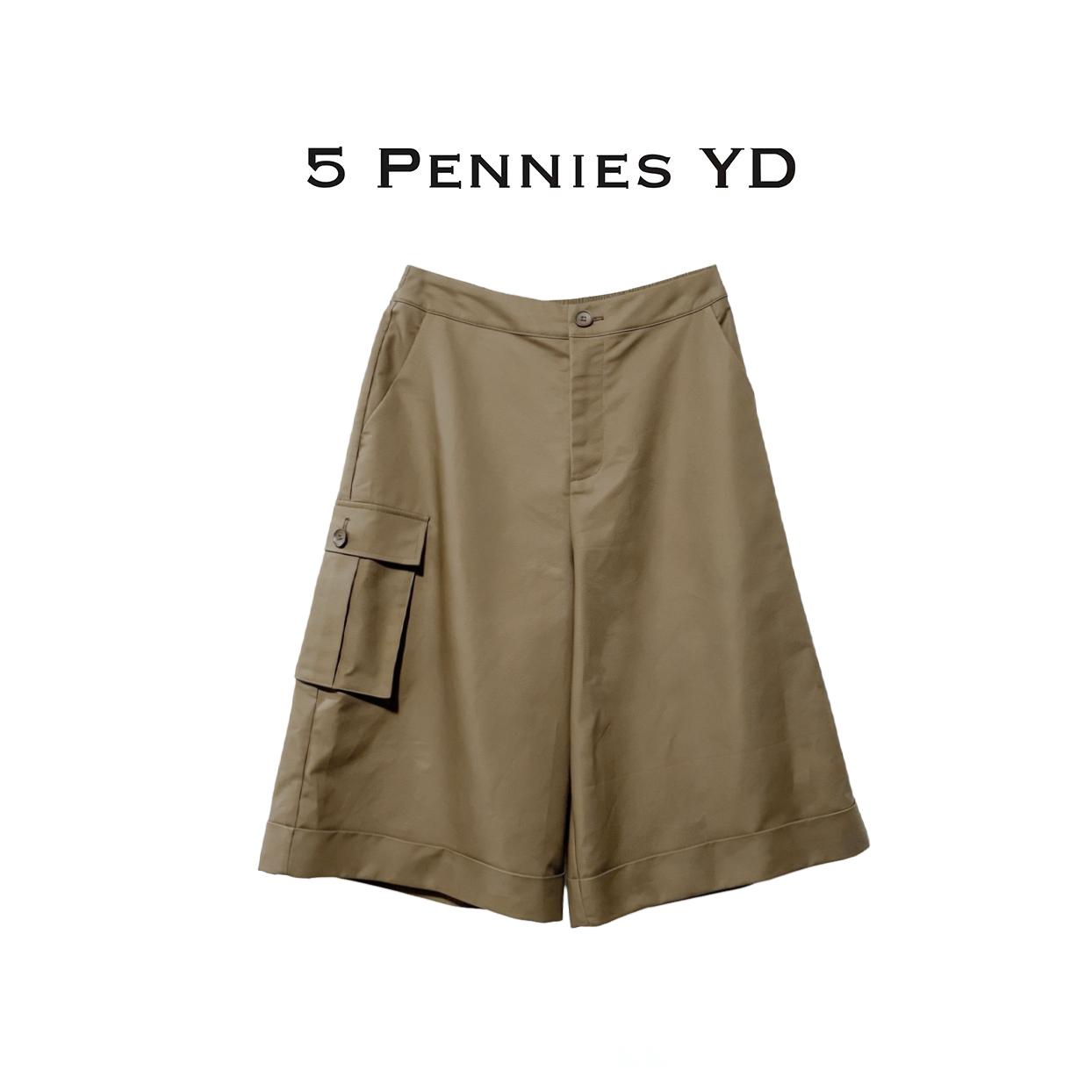 5 PENNIES YD设计师原创秋季宽松阔腿工装七分休闲裤6W0814294L