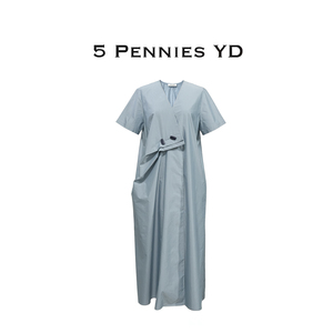 5PenniesYDV领褶皱连衣裙