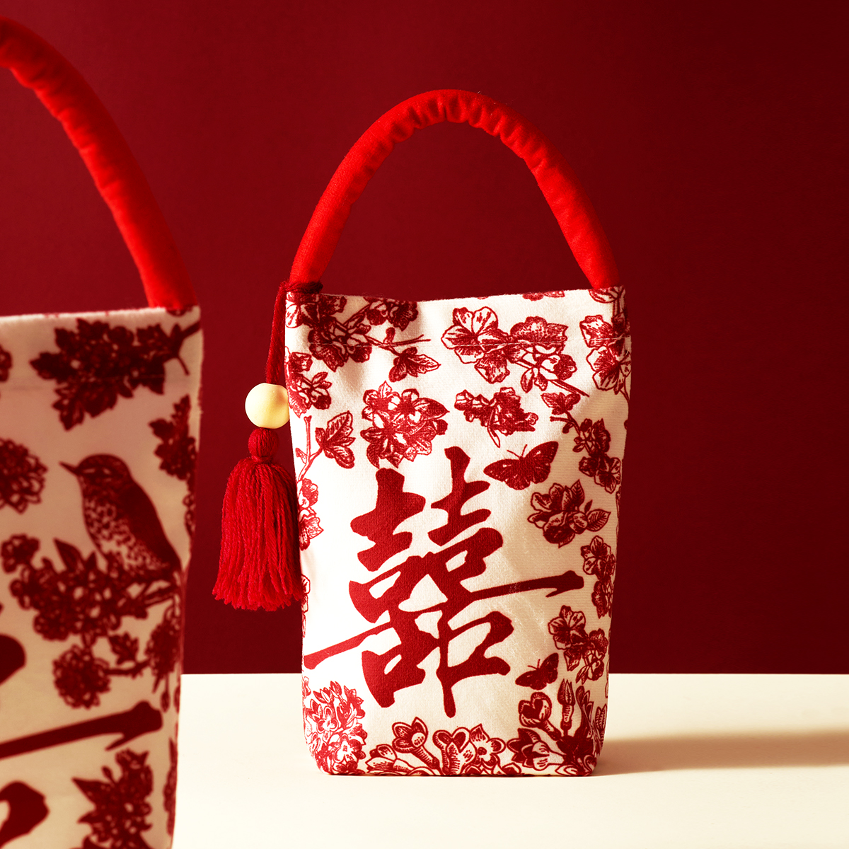 喜糖袋新款婚礼礼盒空盒中式袋子