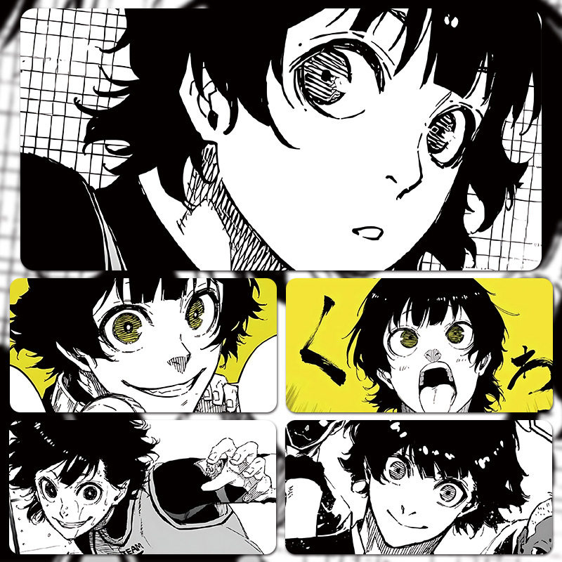 蓝色监狱鼠标垫超大号动漫二次元游戏电竞fps专用键盘垫桌垫定制