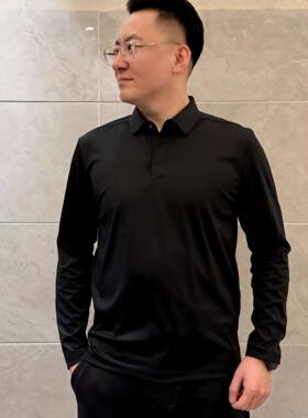 『精英·领袖2.0』早春新款男士斜纹长袖Polo衫轻奢简约舒服 LT2