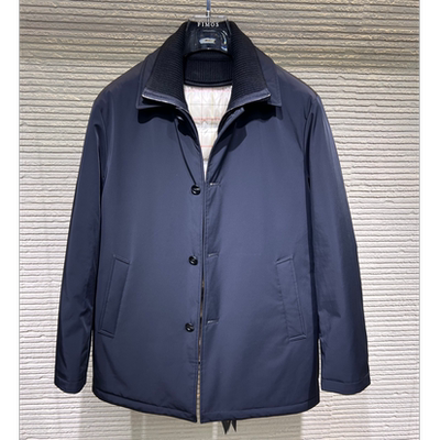 冬季新款商务休闲内领可拆卸半长款羽绒风衣 HW79