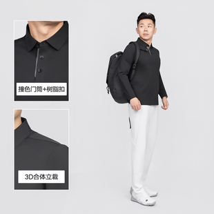新品 男士 纯色休闲长袖 速干透气舒适 秋季 Polo衫 HT13 AS·ECO