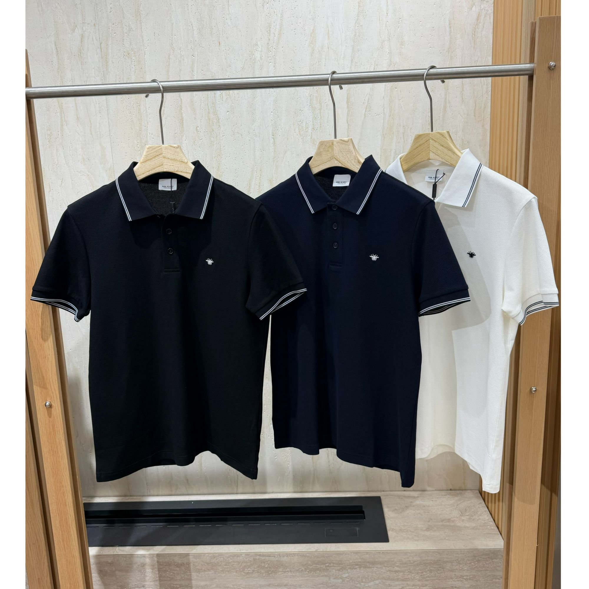 【雅领织边】男士撞色条纹领 Polo 衫 珠地网眼透气商务短袖 LT31