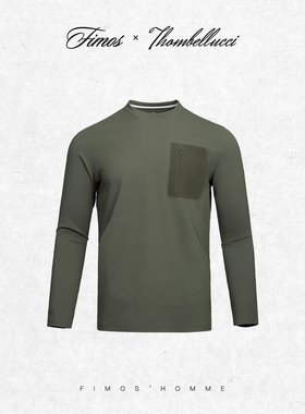 【V.T.O-P】秋季新款男士无缝压胶长袖T恤无痕胸袋透气保暖 HT26