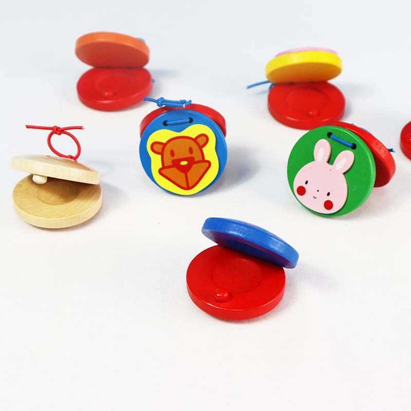 木质响板教具玩具打击乐器小学生圆舞板儿童口才用课堂节奏道具音