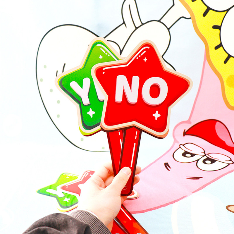 yesno手牌对错牌课堂游戏教具