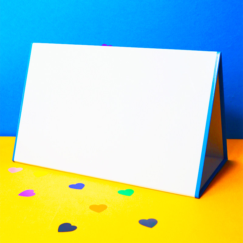 桌面小白板可擦写立式待办事项板折叠便携英语教学教具磁性记事板