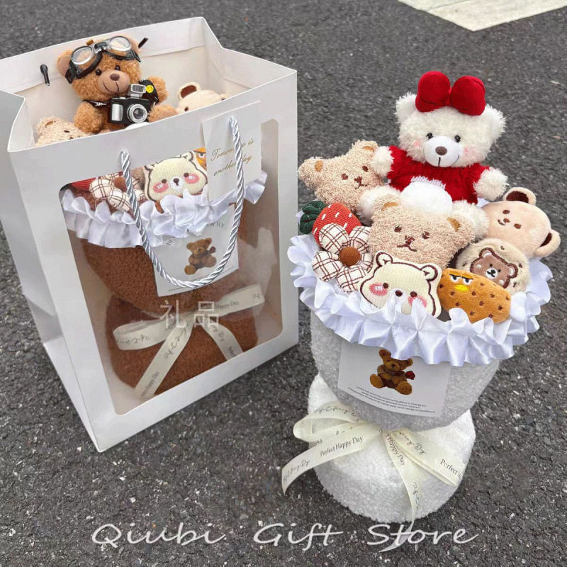 圣诞节礼物生日礼物送女友玩偶花束小熊公仔娃娃闺蜜创意可爱女生