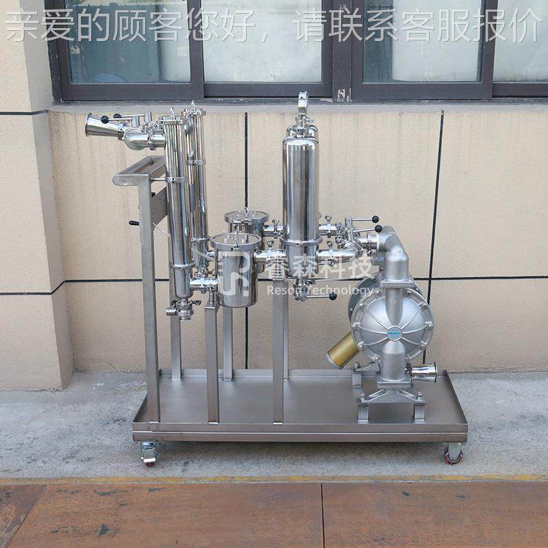 串电联移动式不锈钢磁性过滤器道锂池浆RSCG钕铁硼管流体料强磁除