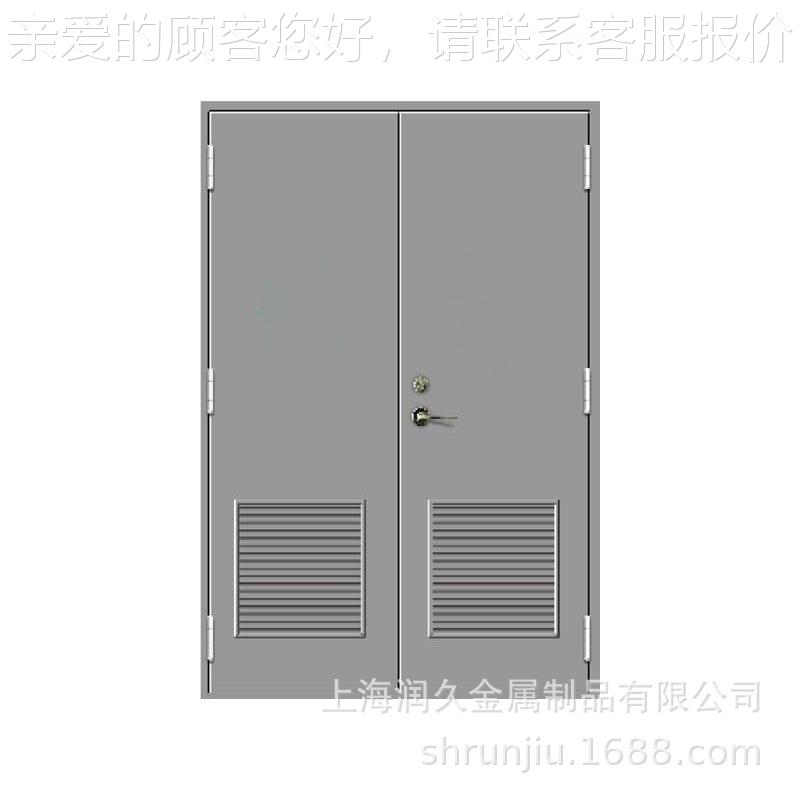 钢质质防火百叶门368 钢消音百电门 弱间防火门，百叶叶门