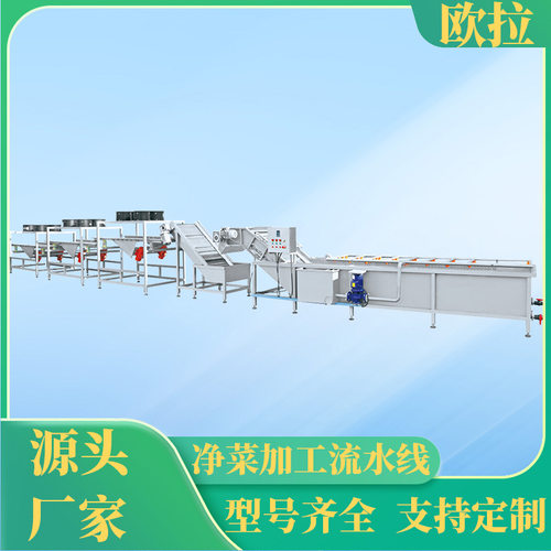 海带紫菜清洗漂烫流水 香菜绿叶菜清洗流水线 食堂气泡蔬菜清洗机