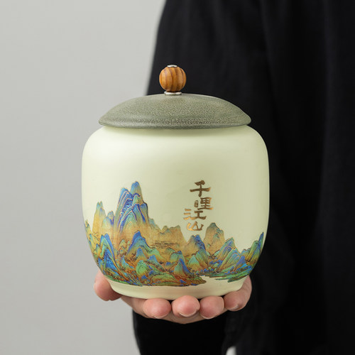 陶瓷茶叶罐密封罐储茶罐