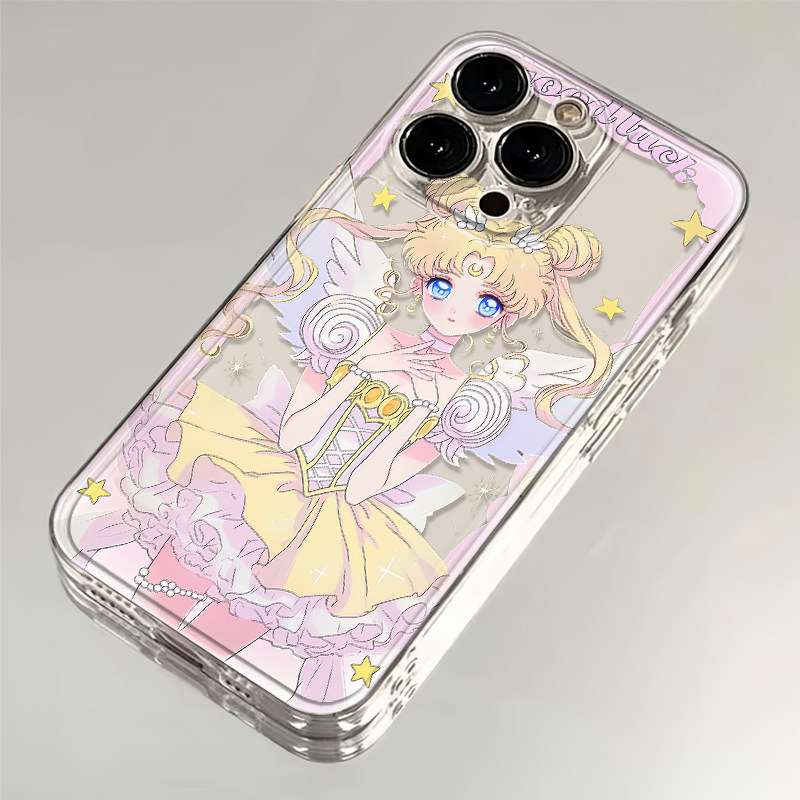 美少女战士粉色新款手机壳适用于华为荣耀小米OPPO vivoiPhone15手机壳iPhone14pro防摔苹果15pr