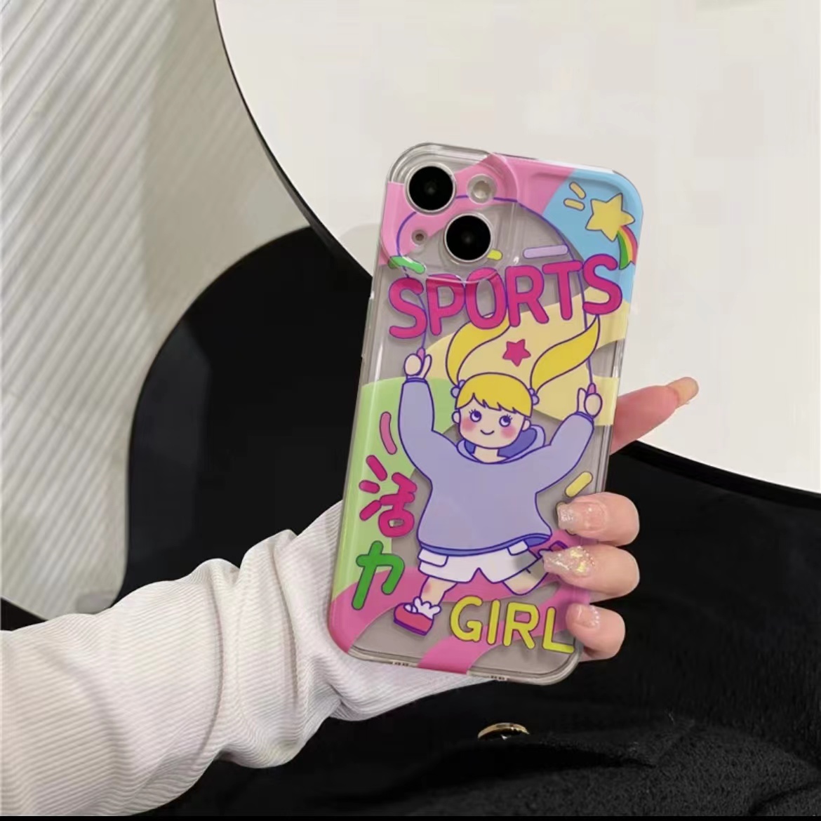 opporeno4手机壳reno7手机套reno5卡通女孩A5/A3S/AX5/A12/A7/A5S/A12/A11K/A7X/F9/F9PRO/A8/A31/ A9/A9X女