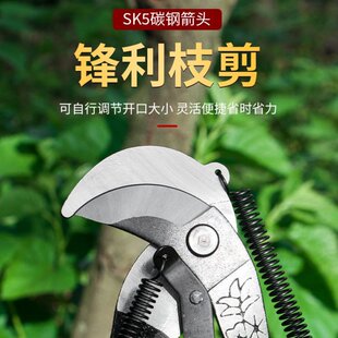 不锈钢树枝修枝剪采摘水果花木剪园林果树花卉枝嫁接园艺剪刀工具