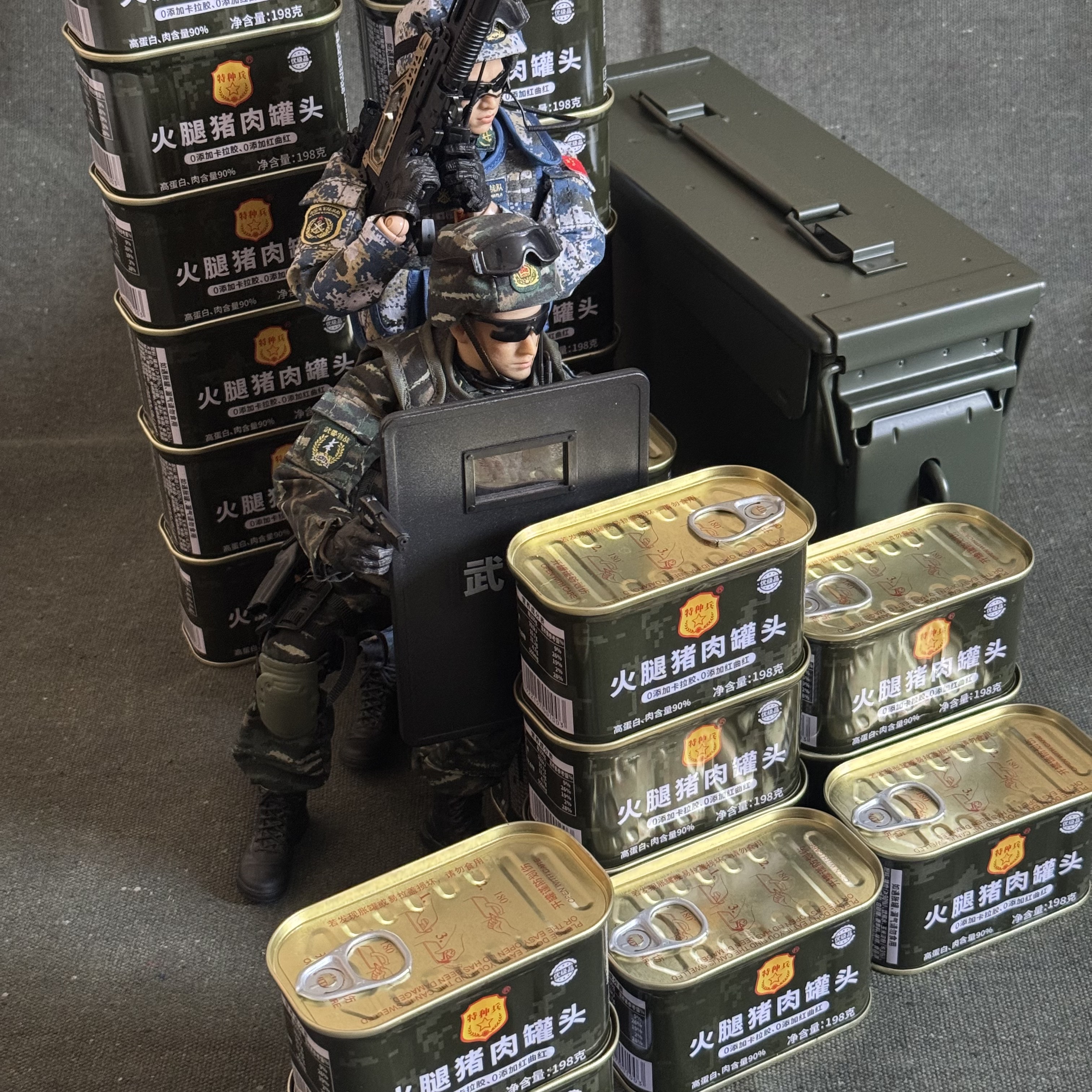 特种兵火腿猪肉罐头家庭户外代餐