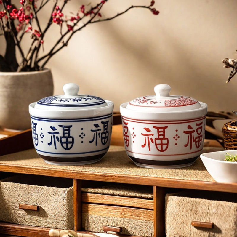 家用厨房装陶瓷辣椒油调味罐罐子油泼辣子调料罐专用盐罐碗罐中式