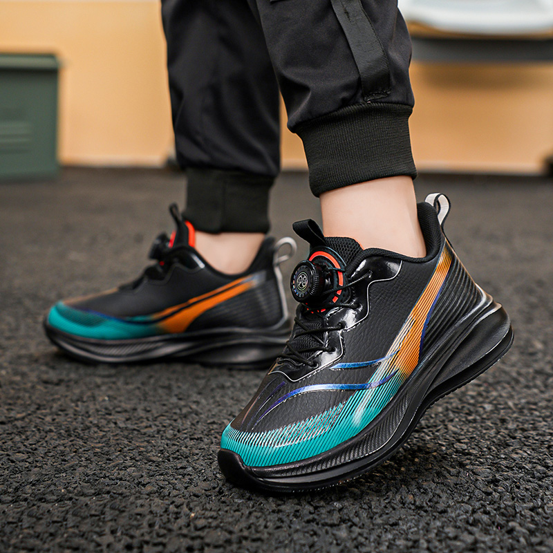 2025赤兔秋冬男童运动鞋皮面防水软底跑步鞋中大童轻便软底休闲鞋